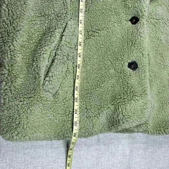 Free People Jacket Joplin Teddy Sweet Pistachio Sz XL Green NWT $198 - Picture 5 of 10